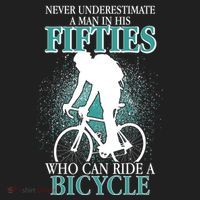 Never Underestimate A Man In His Fifties Who Can Ride A Bicycle Beanie thumb 2