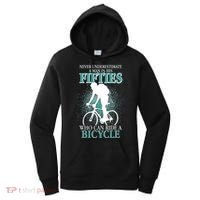 Never Underestimate A Man In His Fifties Who Can Ride A Bicycle Women's Hoodie thumb 0