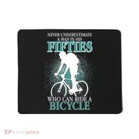 Never Underestimate A Man In His Fifties Who Can Ride A Bicycle Mousepad thumb 0