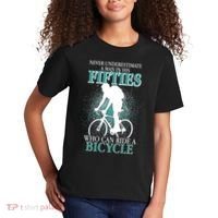 Never Underestimate A Man In His Fifties Who Can Ride A Bicycle Kids T-Shirt thumb 2