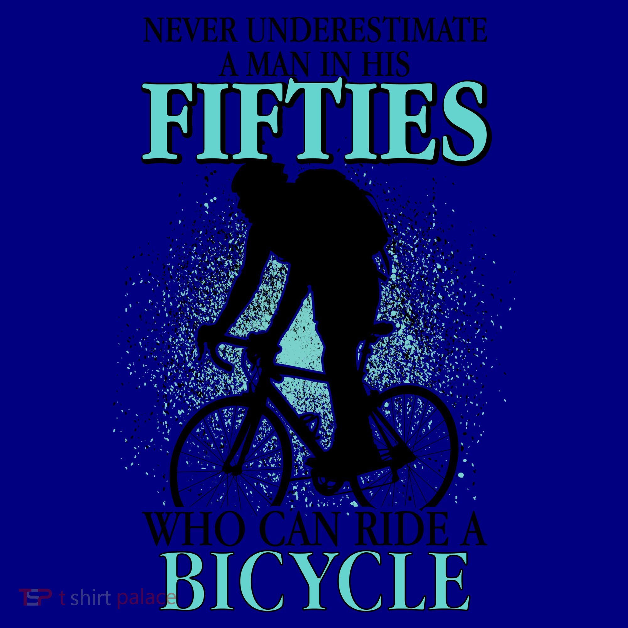 Never Underestimate A Man In His Fifties Who Can Ride A Bicycle Coffee Mug