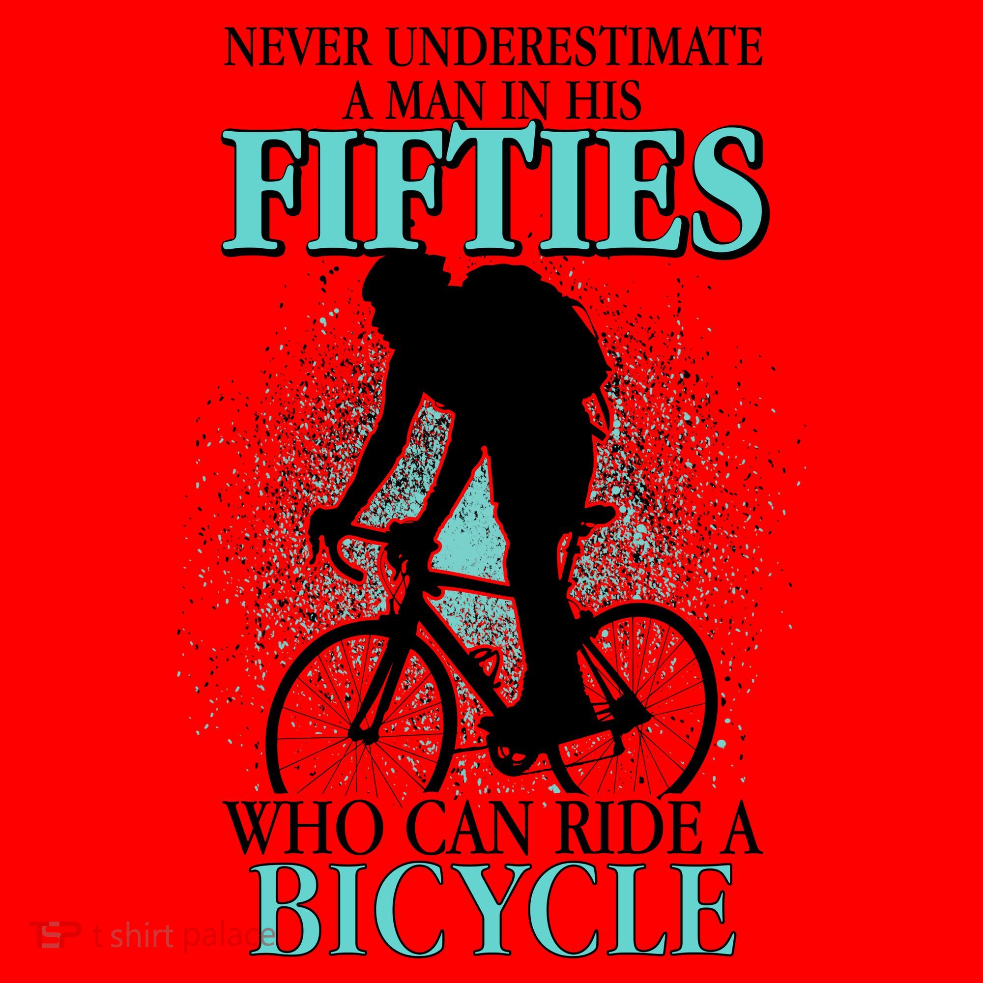 Never Underestimate A Man In His Fifties Who Can Ride A Bicycle Santa Hat