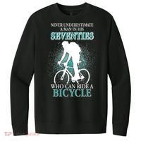 Never Underestimate A Man In His Seventies Who Can Ride A Bicycle V.I.T. Fleece Crew Sweatshirt thumb 0