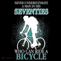 Never Underestimate A Man In His Seventies Who Can Ride A Bicycle Women's Hoodie thumb 2