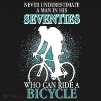Never Underestimate A Man In His Seventies Who Can Ride A Bicycle Women's Tank Top thumb 5