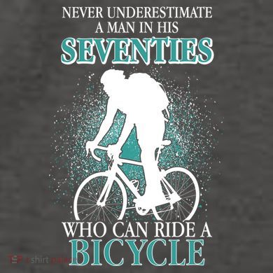 Never Underestimate A Man In His Seventies Who Can Ride A Bicycle Vector Backpack