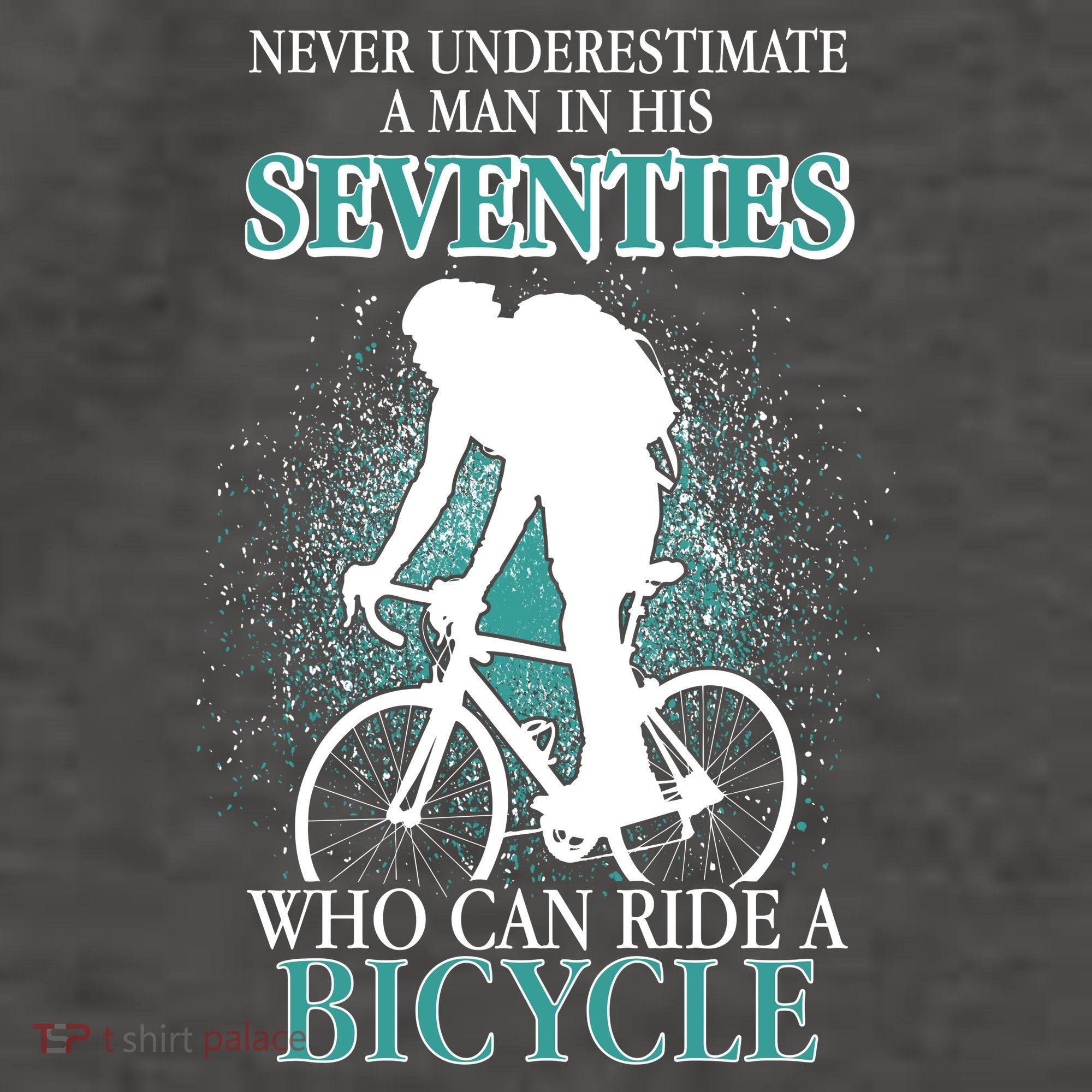 Never Underestimate A Man In His Seventies Who Can Ride A Bicycle Vector Backpack