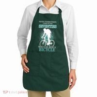 Never Underestimate A Man In His Seventies Who Can Ride A Bicycle Apron thumb 2