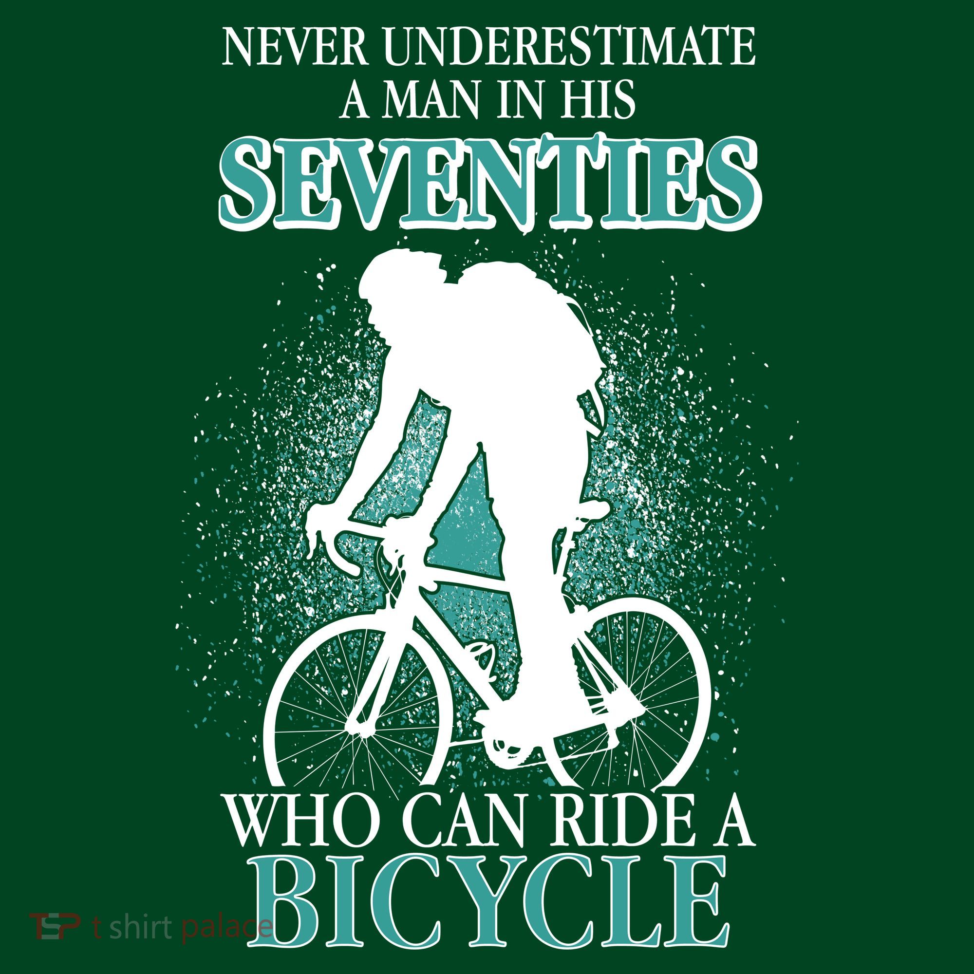 Never Underestimate A Man In His Seventies Who Can Ride A Bicycle Kids Sweatshirt