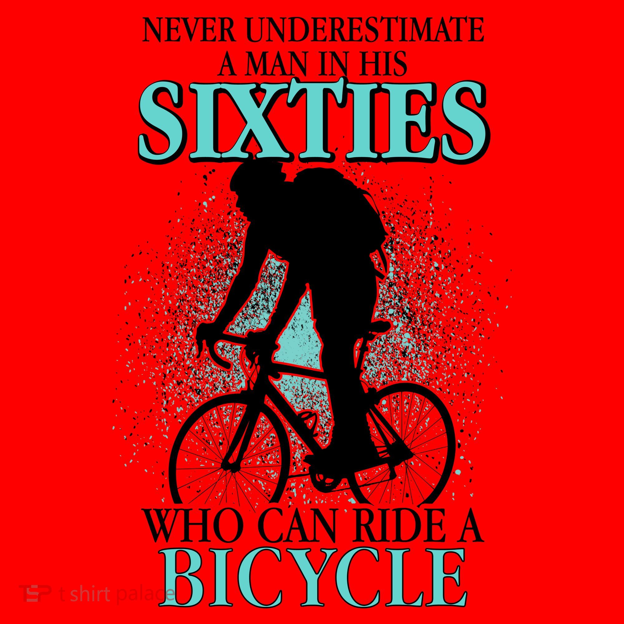 Never Underestimate A Man In His Sixties Who Can Ride A Bicycle Santa Hat