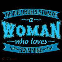 Never Underestimate A Woman Who Loves Swimming Coffee Mug thumb 5