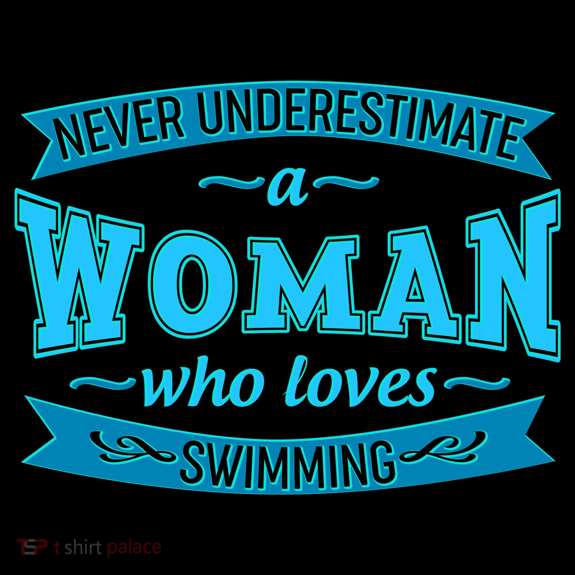 Never Underestimate A Woman Who Loves Swimming Coffee Mug