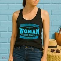 Never Underestimate A Woman Who Loves Swimming Women's Tank Top thumb 2