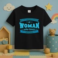 Never Underestimate A Woman Who Loves Swimming Toddler T-Shirt thumb 3