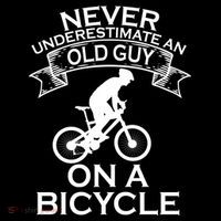 Never Underestimate An Old Guy On A Bike Mousepad thumb 1