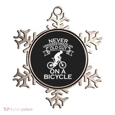 Never Underestimate An Old Guy On A Bike Ornament