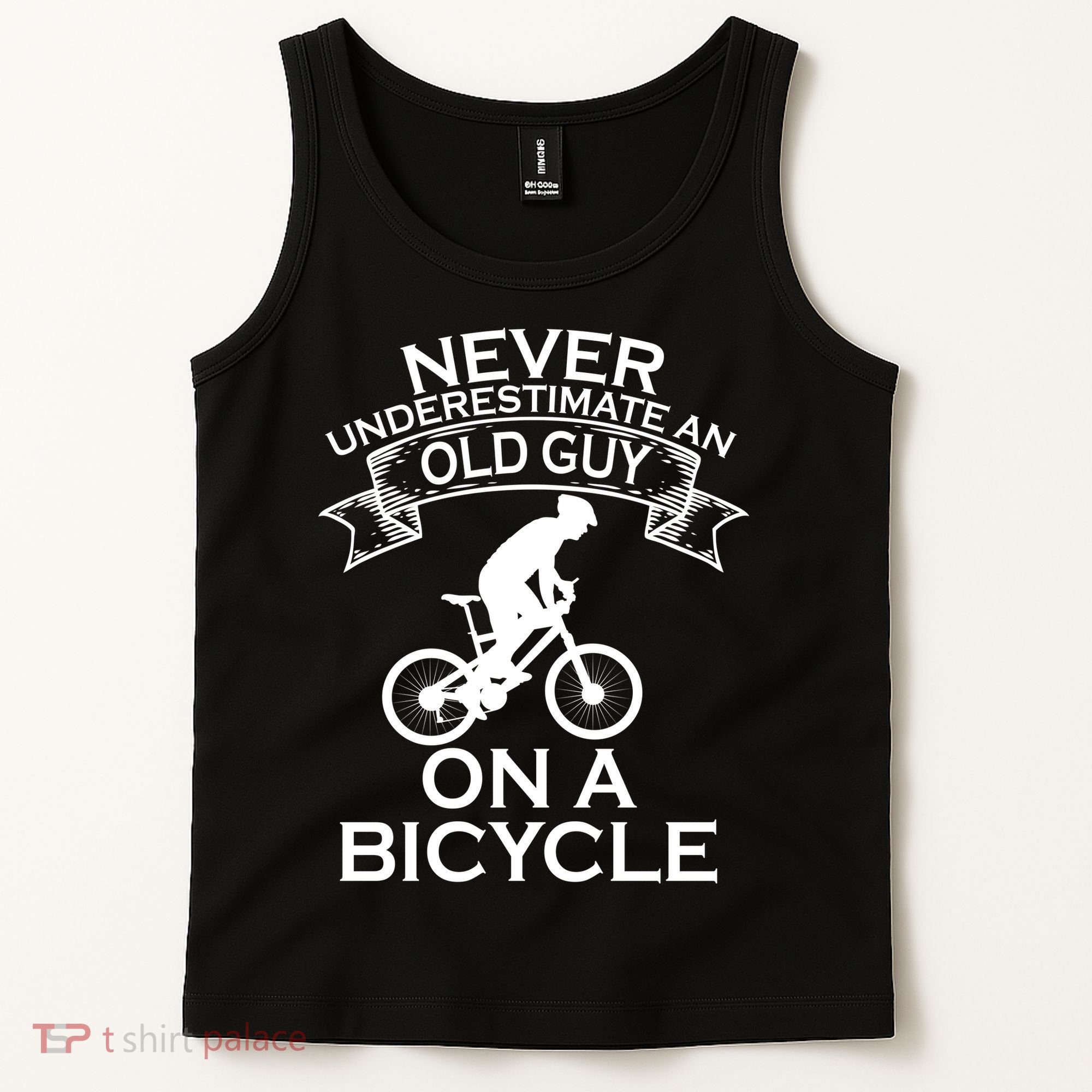 Never Underestimate An Old Guy On A Bike Tank Top