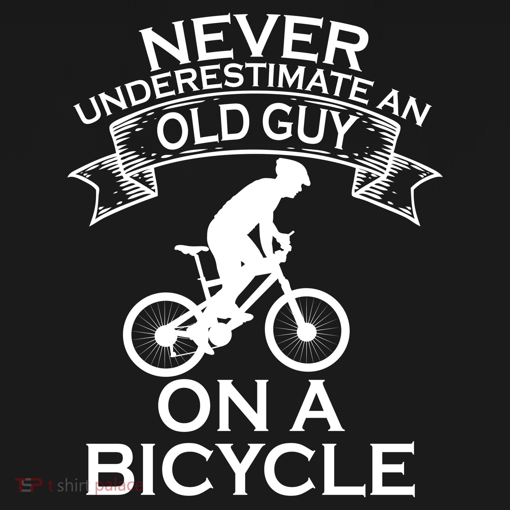 Never Underestimate An Old Guy On A Bike Kids Hoodie