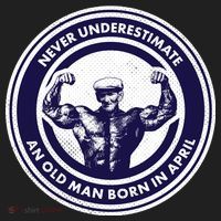 Never Underestimate An Old Man Born In April Tumbler thumb 3