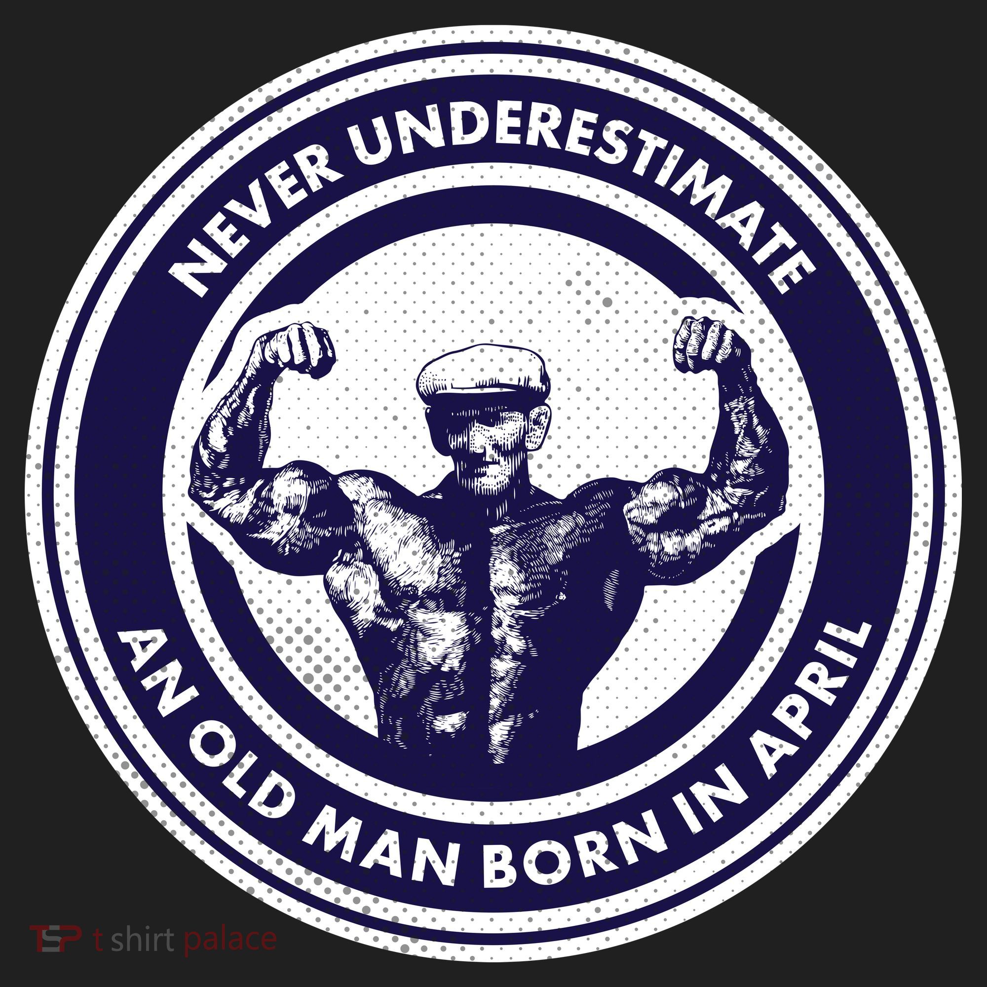 Never Underestimate An Old Man Born In April Tumbler
