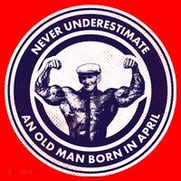 Never Underestimate An Old Man Born In April Santa Hat thumb 1