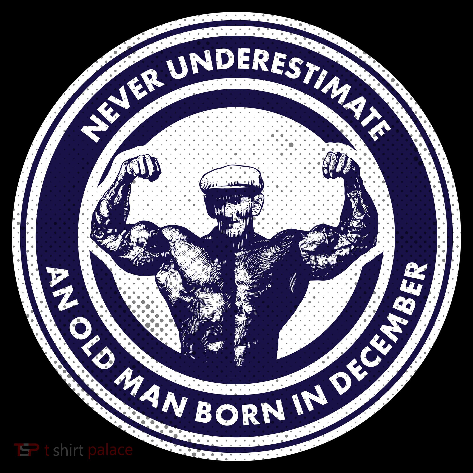 Never Underestimate An Old Man Born In December Ornament