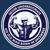 Never Underestimate An Old Man Born In December Apron thumb 3