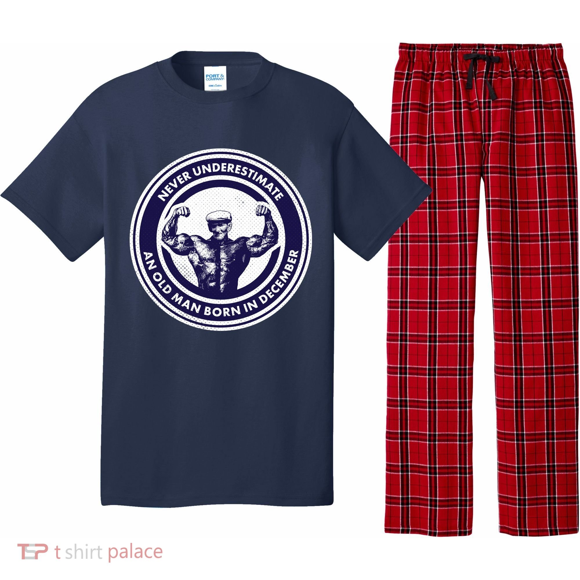 Never Underestimate An Old Man Born In December Pajama Set