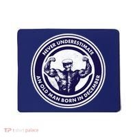 Never Underestimate An Old Man Born In December Mousepad thumb 0