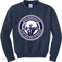 Never Underestimate An Old Man Born In February  Kids Sweatshirt thumb 0