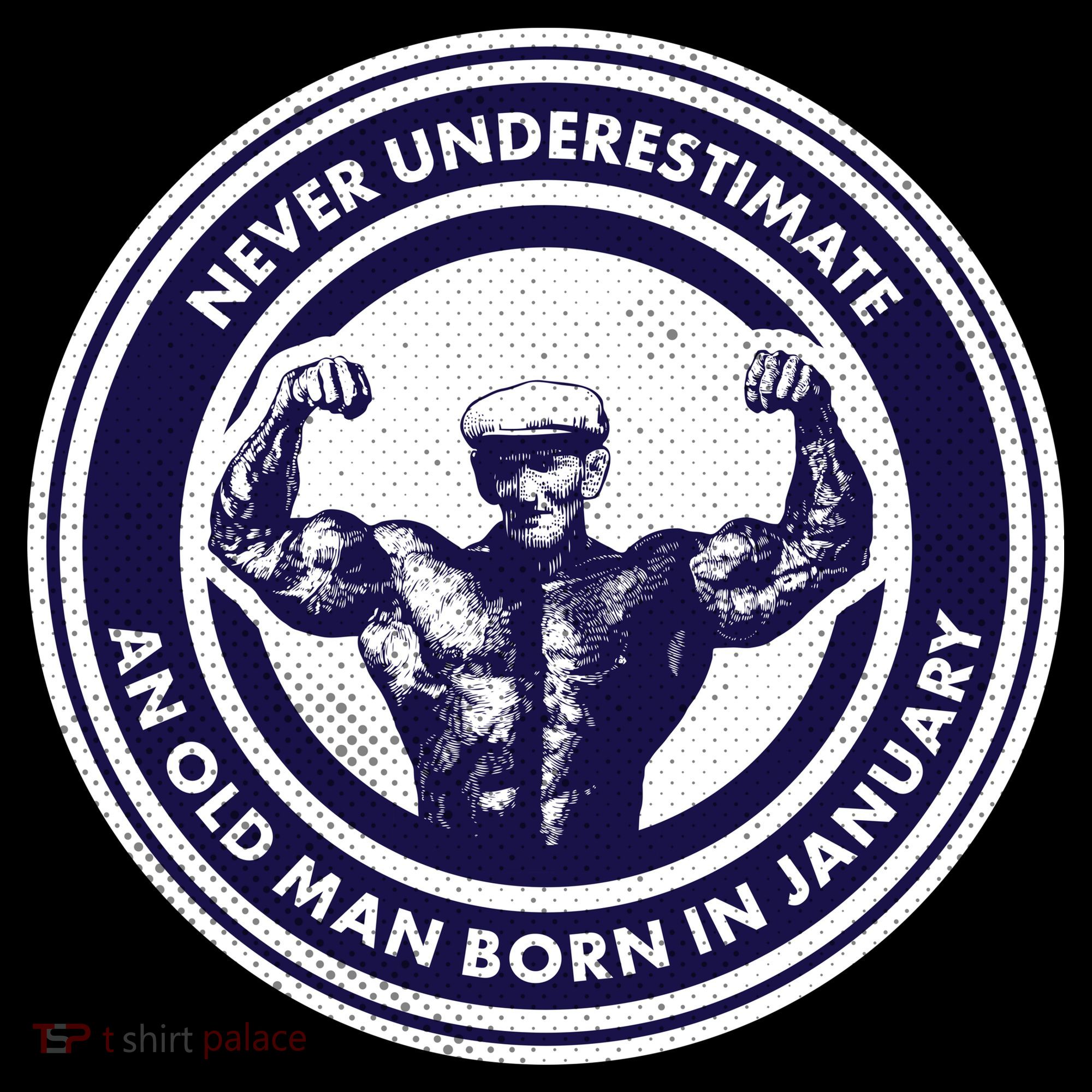 Never Underestimate An Old Man Born In January Visor