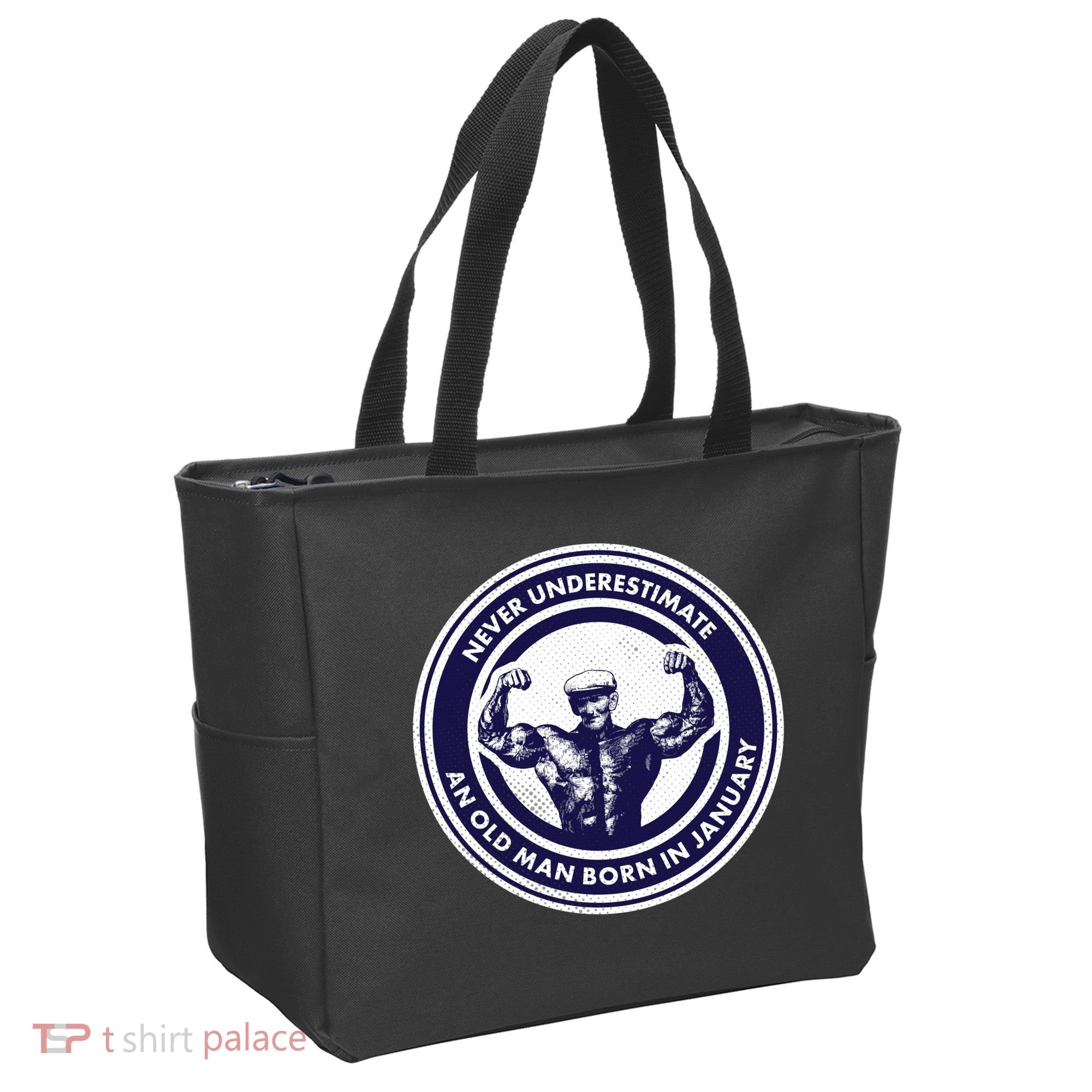 Never Underestimate An Old Man Born In January Tote Bag