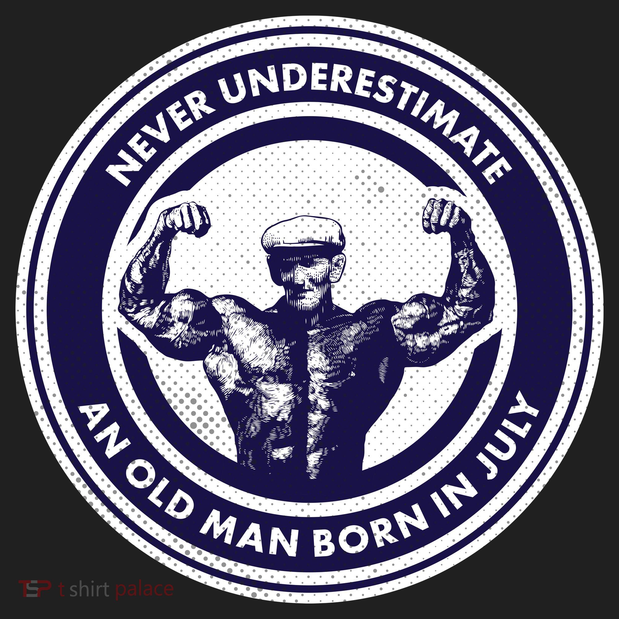 Never Underestimate An Old Man Born In July Tumbler