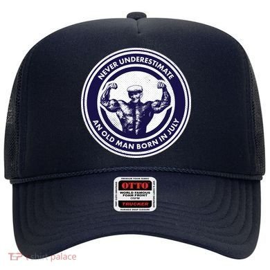 Never Underestimate An Old Man Born In July Hat
