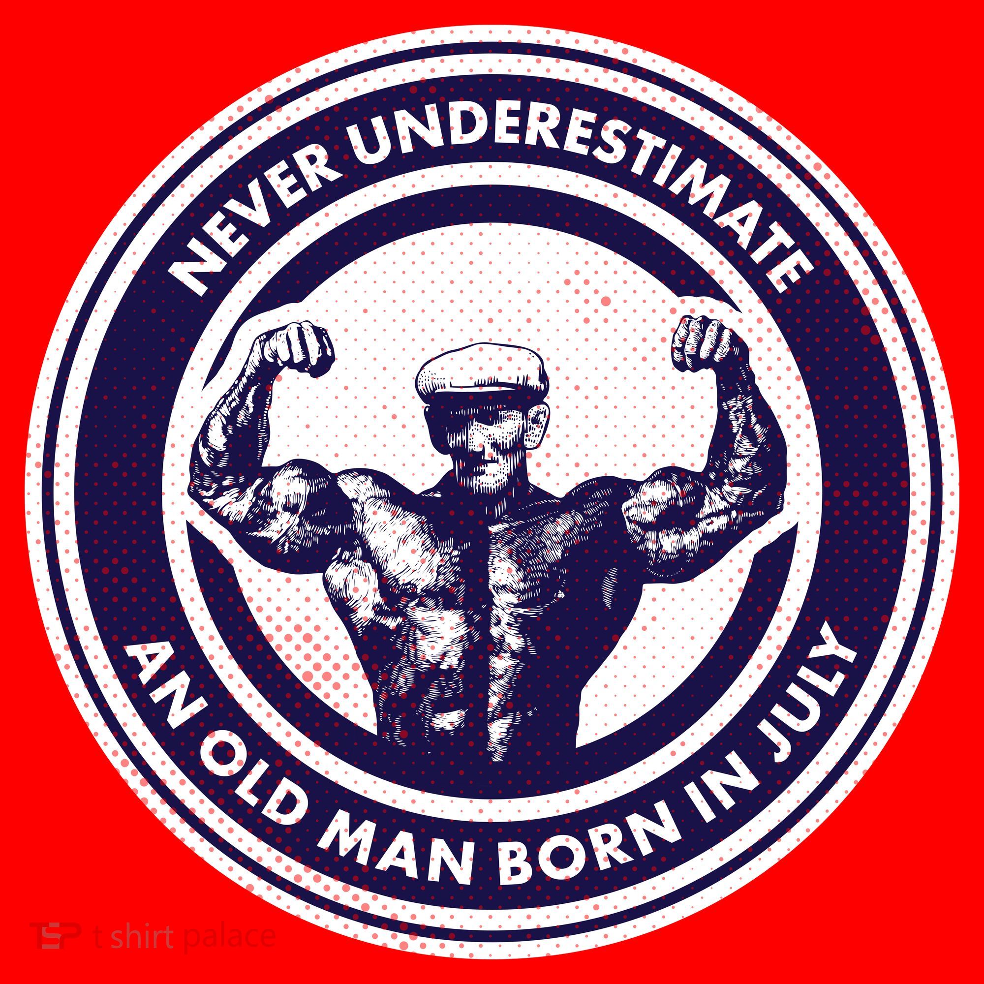 Never Underestimate An Old Man Born In July Santa Hat
