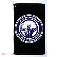 Never Underestimate An Old Man Born In June Golf Towel thumb 0