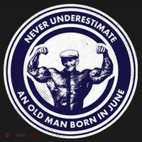 Never Underestimate An Old Man Born In June Women's Long Sleeve Shirt thumb 2