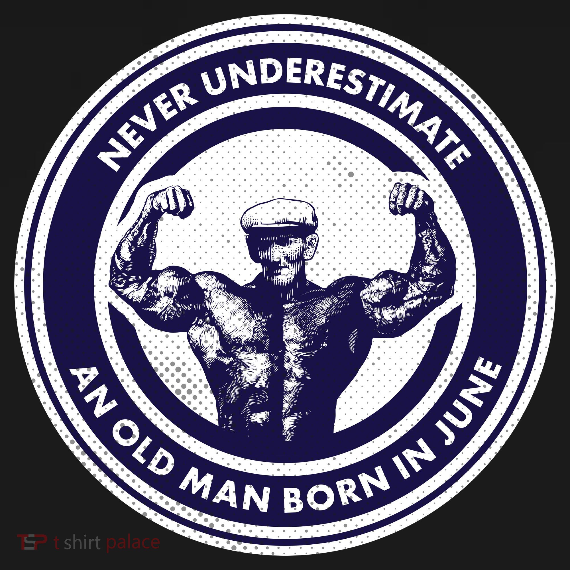Never Underestimate An Old Man Born In June Women's Long Sleeve Shirt