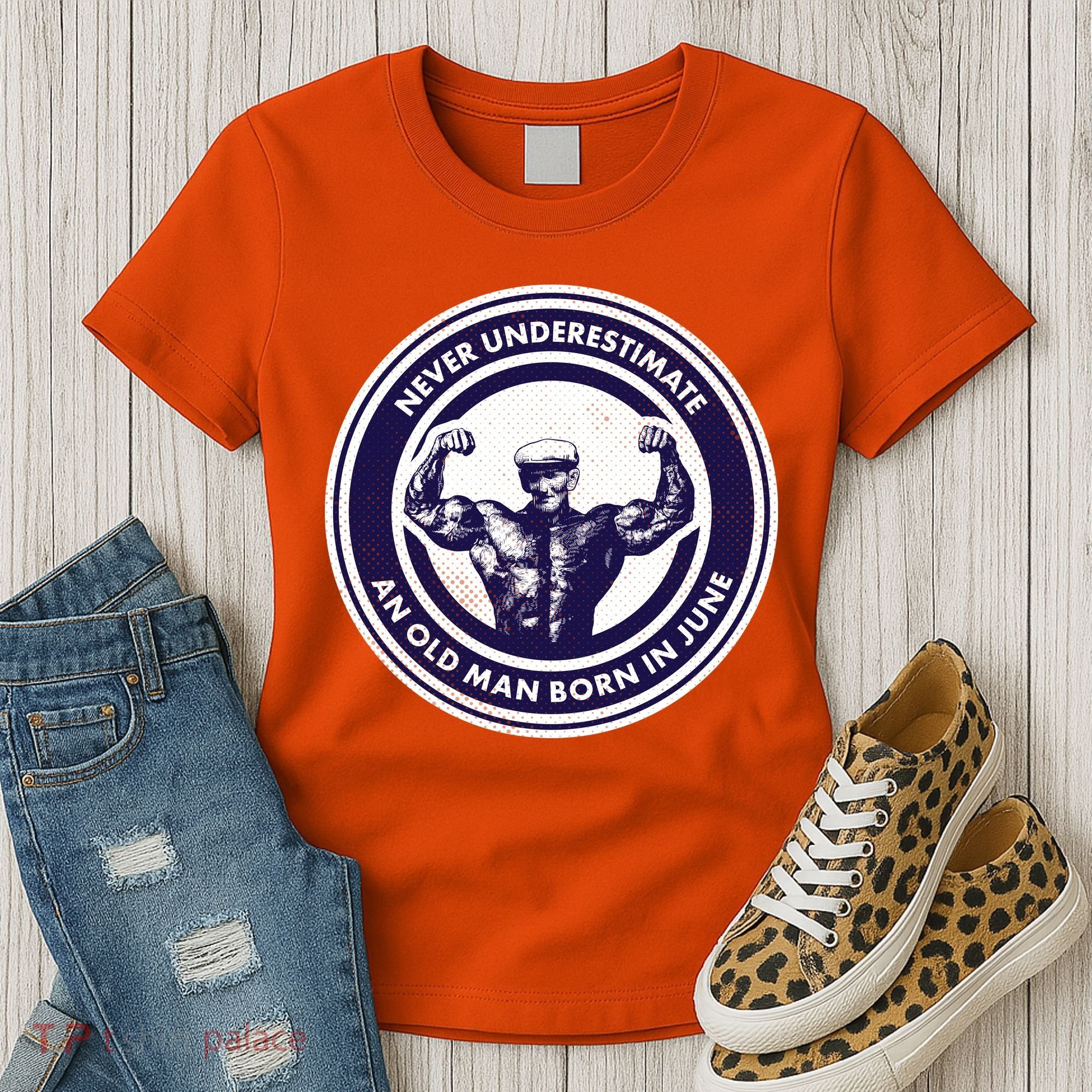 Never Underestimate An Old Man Born In June Women's T-Shirt