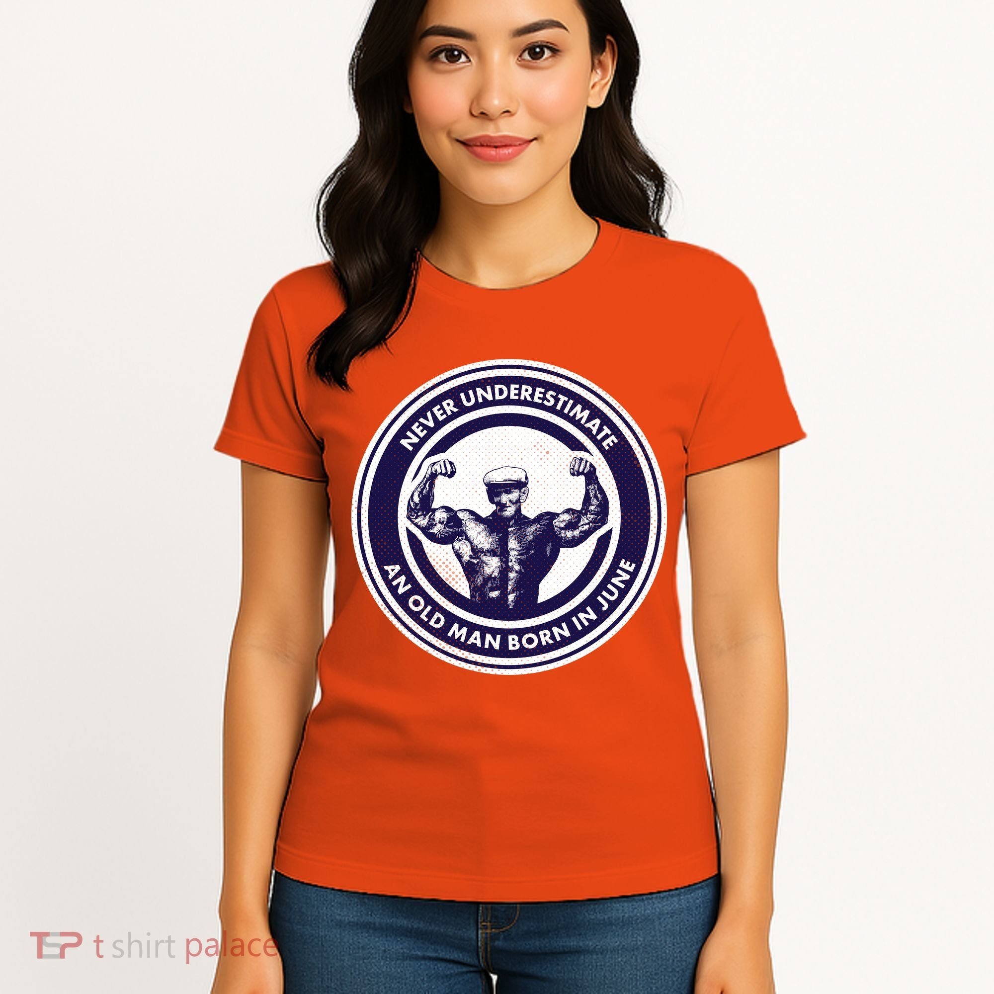 Never Underestimate An Old Man Born In June Women's T-Shirt