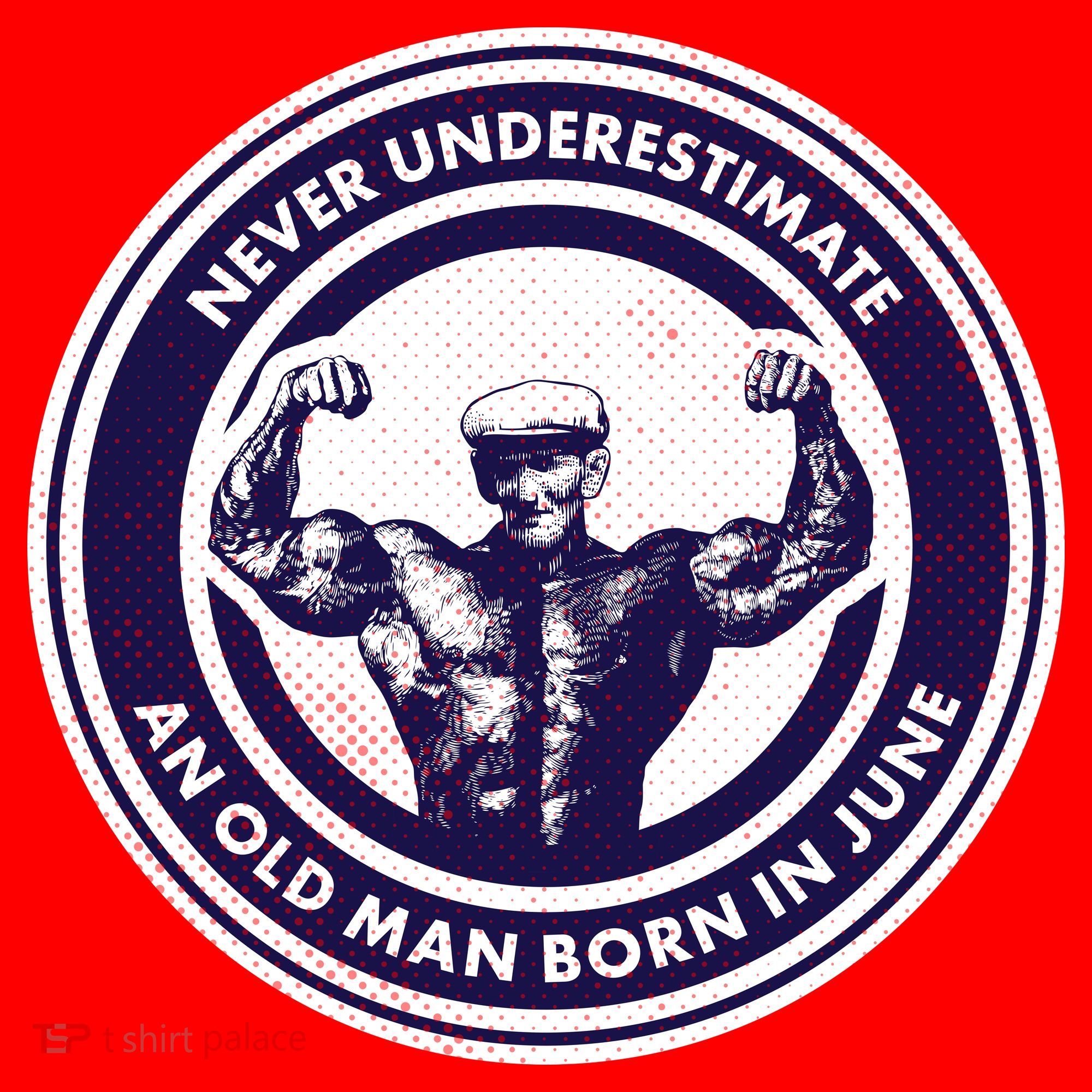 Never Underestimate An Old Man Born In June Santa Hat