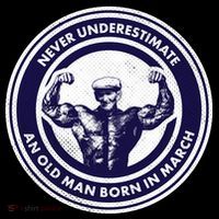 Never Underestimate An Old Man Born In March Doggie Tank thumb 4