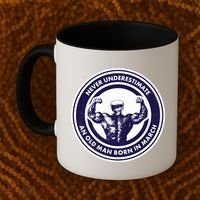 Never Underestimate An Old Man Born In March Coffee Mug thumb 2