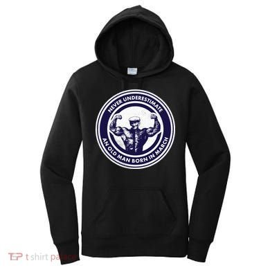 Never Underestimate An Old Man Born In March Women's Hoodie