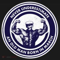 Never Underestimate An Old Man Born In March Tank Top thumb 6
