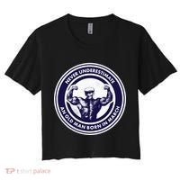 Never Underestimate An Old Man Born In March Women's Crop Top Tee thumb 0