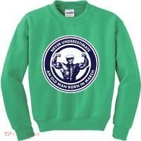 Never Underestimate An Old Man Born In March Kids Sweatshirt thumb 0