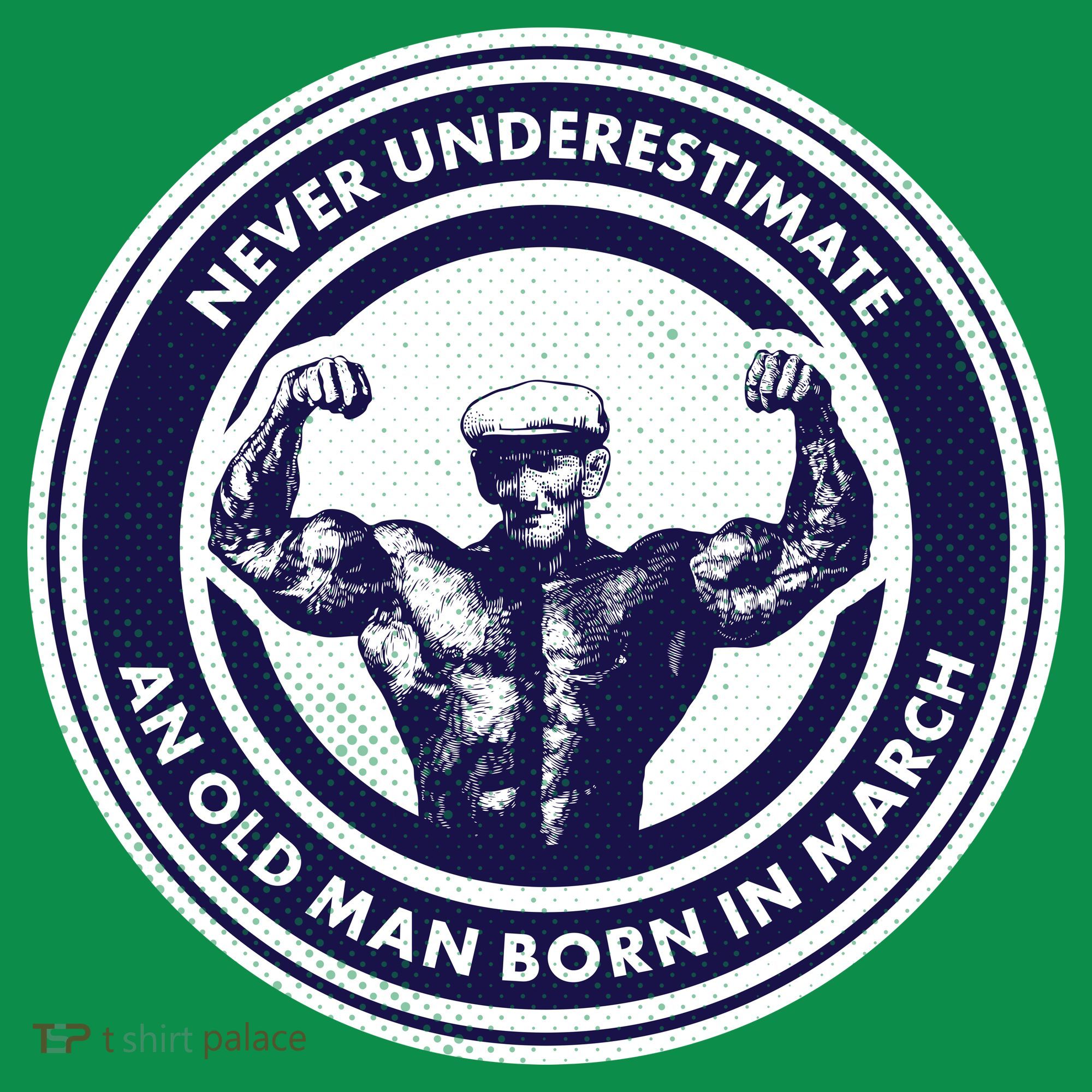 Never Underestimate An Old Man Born In March Kids Hoodie