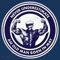 Never Underestimate An Old Man Born In May Apron thumb 3