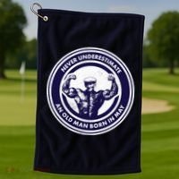 Never Underestimate An Old Man Born In May Golf Towel thumb 1